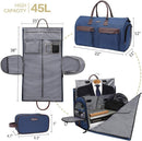 Dark Blue 45L Garment Duffel Bag - Men's Travel Suit Bag - Carry On Weekender - RnR Galore