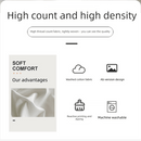 Dark gray and light gray Washed Cotton Bedding Set - Solid Color Fitted Sheet Style, 4 - Piece Set for 1.5m Bed, Includes 10 Random Color Quilt Fasteners - RnR Galore