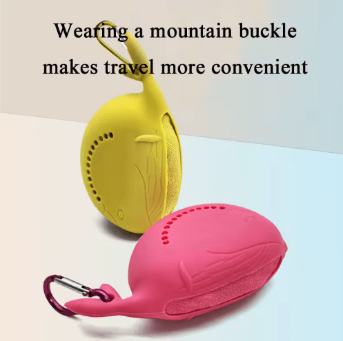 Dark Grey 2 - PCS Smart Whale Silicone Case Quick - Dry Towel Set - Portable & Cooling for Gym & Travel - RnR Galore
