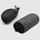 Dark Grey 2 - PCS Smart Whale Silicone Case Quick - Dry Towel Set - Portable & Cooling for Gym & Travel - RnR Galore
