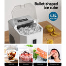 Devanti 12kg Ice Maker Machine Portable Ice Cube Tray Bar Countertop 2L Black - RnR Galore