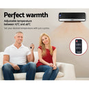 Devanti 2000W Wall Mounted Panel Heater - Black - RnR Galore