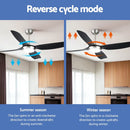 Devanti 52'' Ceiling Fan DC Motor w/Light w/Remote Black - RnR Galore