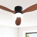 Devanti 52'' Ceiling Fan DC Motor w/Light w/Remote - Dark Wood - RnR Galore