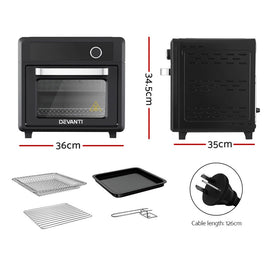 Devanti Air Fryer 20L LCD Fryers Oven - RnR Galore