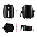 Devanti Air Fryer 2.5L Knob Fryers - RnR Galore