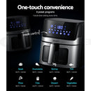 Devanti Air Fryer 6.5L LCD Fryers Clear Window - RnR Galore