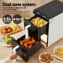 Devanti Air Fryer Oven 11L Dual Zone Fryers - RnR Galore