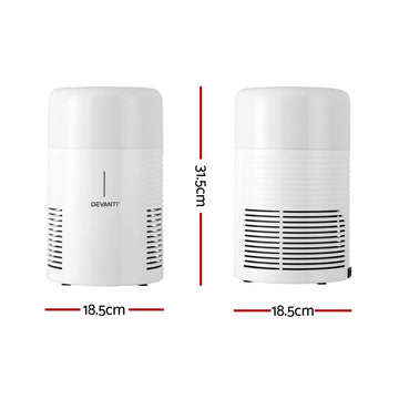 Devanti Air Purifier HEPA Filter Home Purifiers Dust Sensor PM2.5 Remover - RnR Galore