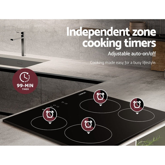 Devanti Electric Ceramic Cooktop 60cm Touch Control - RnR Galore
