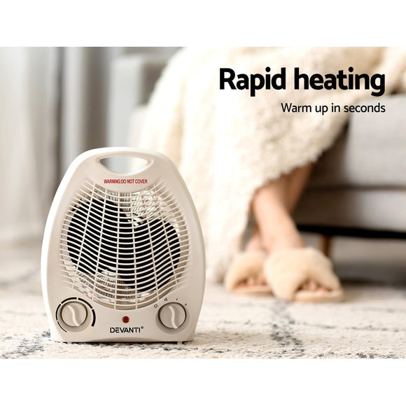 Devanti Electric Fan Heater 2000W - RnR Galore