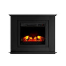 Devanti Electric Fireplace Fire Heater 2000W Black - RnR Galore