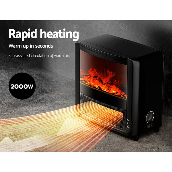 Devanti Electric Fireplace Fire Heaters 2000W - RnR Galore