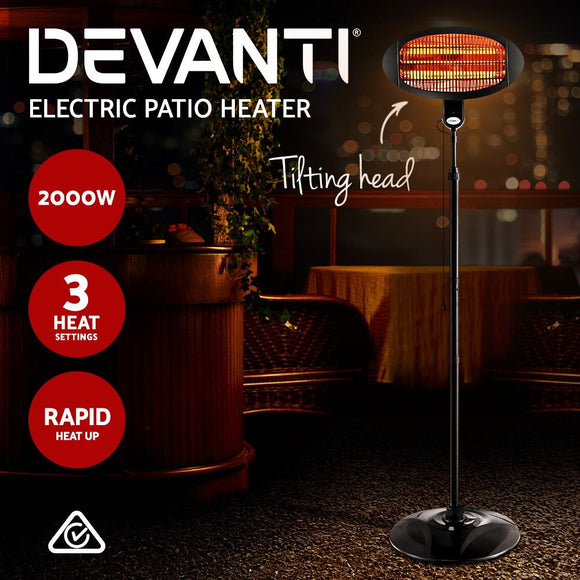 Devanti Electric Patio Heater 2000W - RnR Galore