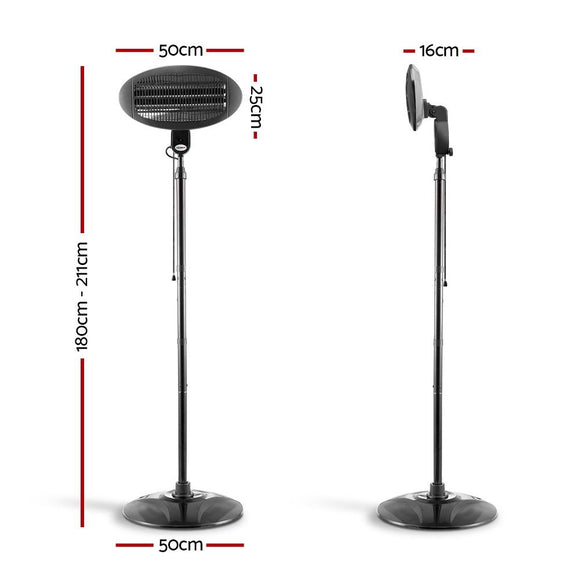 Devanti Electric Patio Heater 2000W - RnR Galore