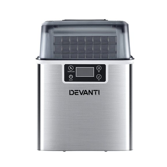 Devanti Ice Maker Machine Commercial Portable Ice Cube Tray Countertop 3.2L - RnR Galore