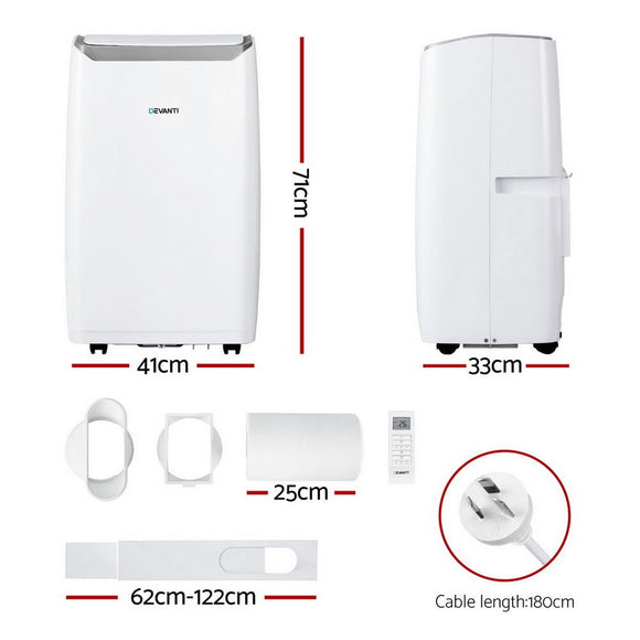 Devanti Portable Air Conditioner Dehumidifier Fan 14000BTU - RnR Galore