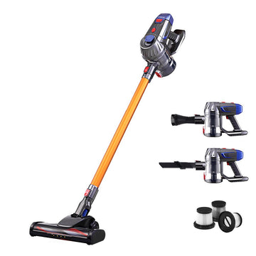 Devanti Stick Vacuum Cleaner Cordless HEPA Filter Gold 150W - RnR Galore
