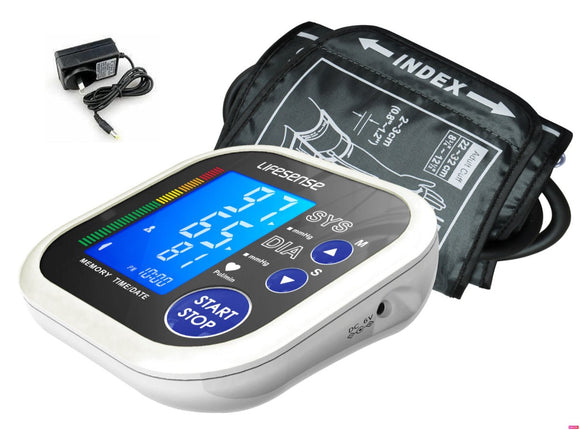 Digital Blood Pressure Monitor Large Cuff + AC Adapter - RnR Galore