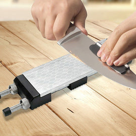 Double - Sided Diamond Knife Sharpeners Sharpening Stone W/ Stone Holder - RnR Galore