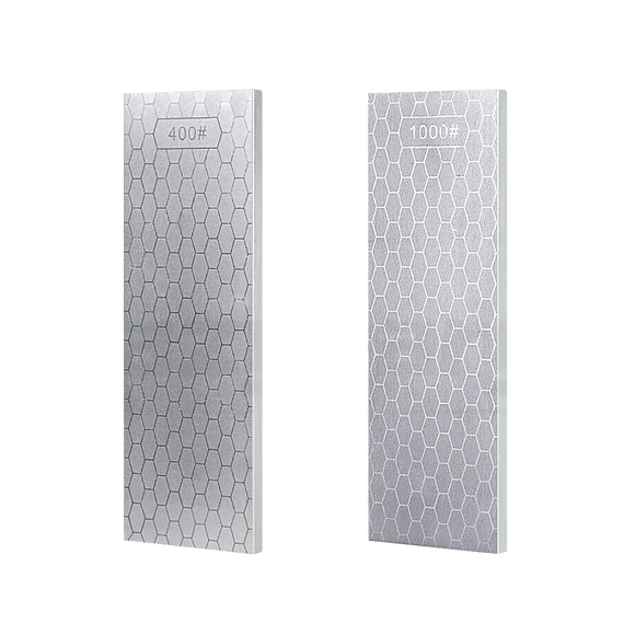 Double - Sided Diamond Knife Sharpeners Sharpening Stone W/ Stone Holder - RnR Galore