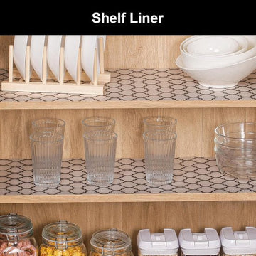 Drawer Mat - Kitchen Drawer Mat - Kitchen Cabinet Shelf Protector - Non - Adhesive, Waterproof EVA Drawer Mat, Easy to Cut to Size for Refrigerator, Cabinet or Chest of Drawers (Black, 11.8"W x 78.7"L) - RnR Galore