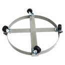 Drum Dolly 450kg 55 Gallon w Swivel Casters Heavy Duty Steel Frame Non Tipping - RnR Galore
