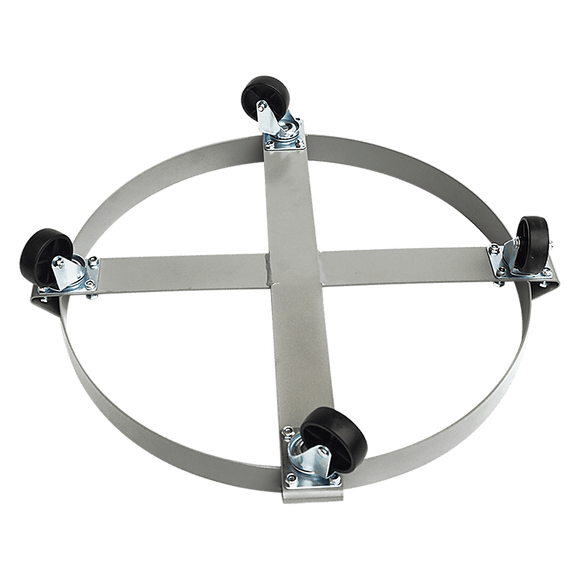 Drum Dolly 450kg 55 Gallon w Swivel Casters Heavy Duty Steel Frame Non Tipping - RnR Galore