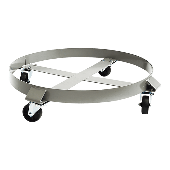Drum Dolly 450kg 55 Gallon w Swivel Casters Heavy Duty Steel Frame Non Tipping - RnR Galore