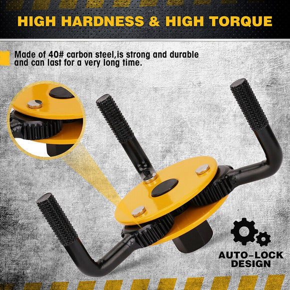 ELEAD 2Pcs Oil Filter Wrench Set Adjustable Oil Filter Change Set Engine Filters - RnR Galore