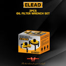 ELEAD 2Pcs Oil Filter Wrench Set Adjustable Oil Filter Change Set Engine Filters - RnR Galore