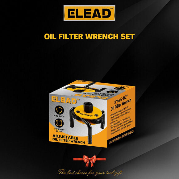 ELEAD 3" to 5 - 1/2" Oil Filter Wrench Set Oil Filter Removal Tool Automotive Use - RnR Galore