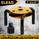 ELEAD 3" to 5 - 1/2" Oil Filter Wrench Set Oil Filter Removal Tool Automotive Use - RnR Galore