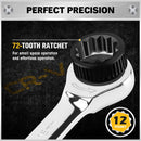 ELEAD 33Pcs Ratchet Wrench Set SAE Metric Wrench Phillips Slotted Bits Adapter - RnR Galore