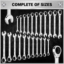 ELEAD 33Pcs Ratchet Wrench Set SAE Metric Wrench Phillips Slotted Bits Adapter - RnR Galore