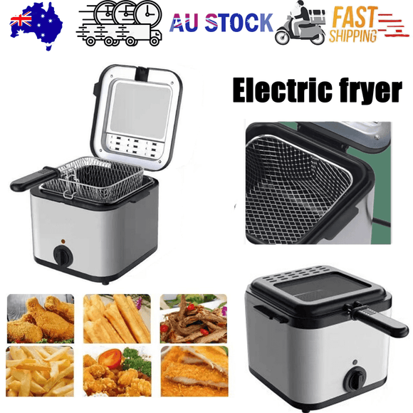 Electric Deep Fryer 2.5L French Frie Machine Oil Hot Pot Fried Chicken Grill - RnR Galore