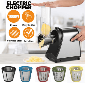 Electric Grater Vegetable Food Rotary Drum Grater Chopper Slicer - RnR Galore