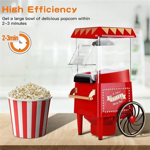 Electric Home Popcorn Machine Classic Car Corn Popper Maker For Kid Gift - RnR Galore