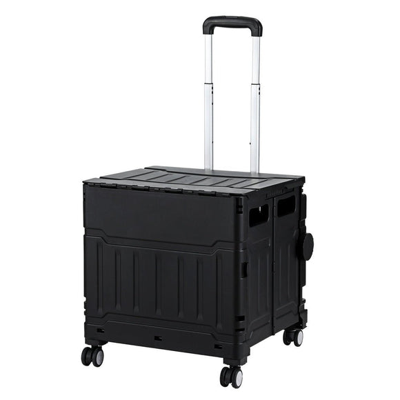Emajin Shopping Trolley Cart 75L Foldable Black - RnR Galore