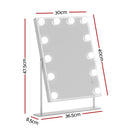 Embellir Bluetooth Makeup Mirror 30x40cm Hollywood Vanity with LED Light White - RnR Galore