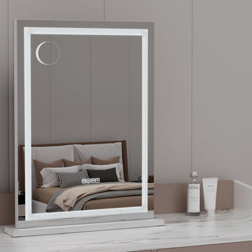 Embellir Bluetooth Makeup Mirror 58x80cm Hollywood Vanity with LED Light Crystal - RnR Galore