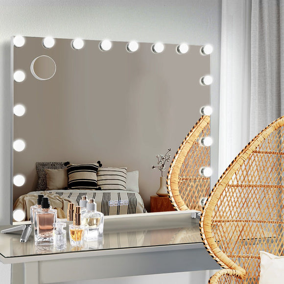 Embellir Bluetooth Makeup Mirror 80x65cm Hollywood Vanity with LED Light Wall - RnR Galore