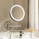 Embellir Extendable Makeup Mirror 10X Magnifying Double - Sided Bathroom Silver - RnR Galore