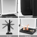 Embellir LED Makeup Mirror Tri - fold Lighted Vanity Mirrors 1X2X3X Magnifications - RnR Galore