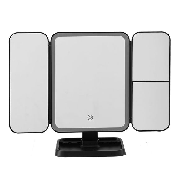 Embellir LED Makeup Mirror Tri - fold Lighted Vanity Mirrors 1X2X3X Magnifications - RnR Galore
