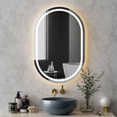 Embellir LED Wall Mirror With Light 50X75CM Bathroom Decor Oval Mirrors Vanity - RnR Galore