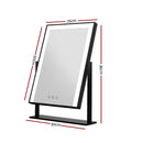 Embellir Makeup Mirror 25x30cm Hollywood Vanity with LED Light Rotation Black - RnR Galore