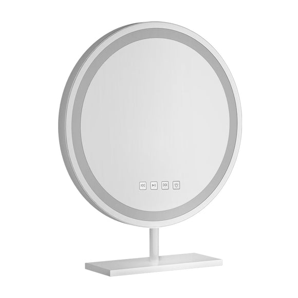 Embellir Makeup Mirror 40x40cm Hollywood Vanity with LED Light Tabletop Round - RnR Galore