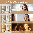 Embellir Makeup Mirror 58x45cm Hollywood Vanity with LED Light Tabletop White - RnR Galore