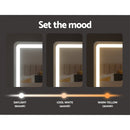 Embellir Makeup Mirror 60x50cm Hollywood Vanity with LED Light Tabletop Black - RnR Galore